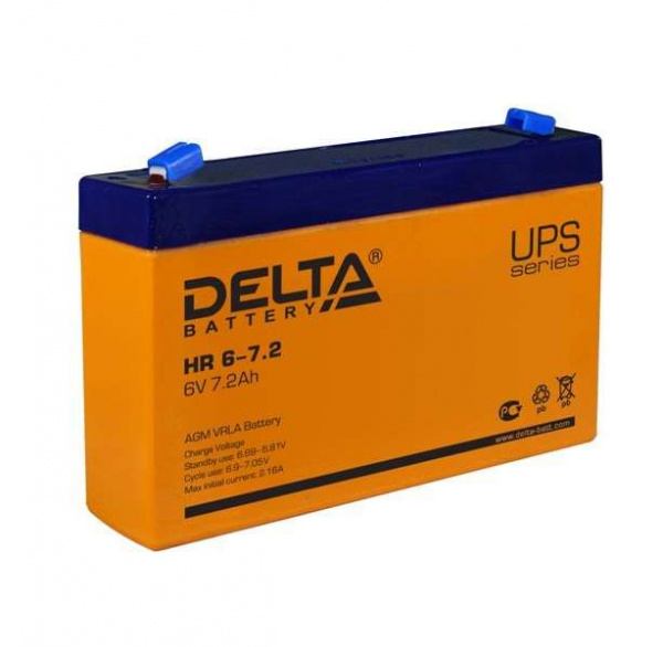 купить Аккумулятор 6В 7.2А.ч. Delta HR 6-7.2