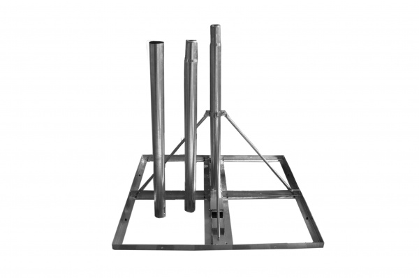 купить HSATMF30S Schrack Technik SAT Flachdach-Ständer,f. 4xBeton 50x50cm, Mast=300cm, Stahl