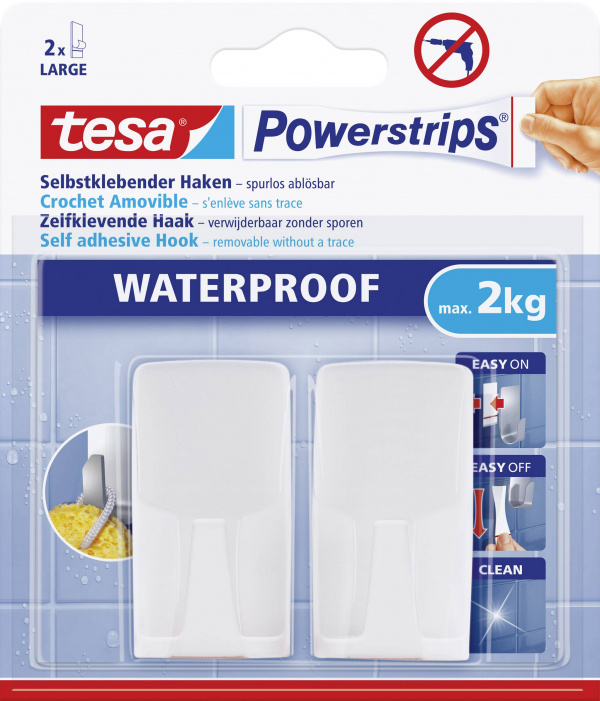 купить tesa 59701 tesa PowerstripsВ® Waterproof Haken  Wei