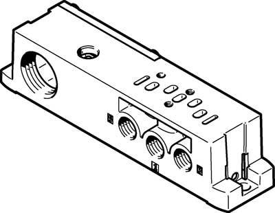 купить FESTO Anschlussplatte 8033155 VABS-S4-2S-G18-R3-EX