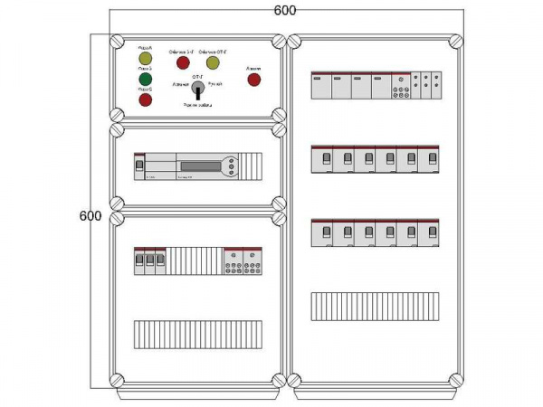 купить Щит управления электрообогревом HS 12х1700 D850 (с терморег.) ПСО DEVIbox DBS008