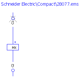 купить 28077 Schneider Electric voltage release Compact MX / 110..125 V DC / NS80HMA