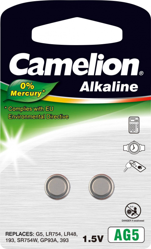 купить Camelion AG5 Knopfzelle LR 48 Alkali-Mangan 66 mAh