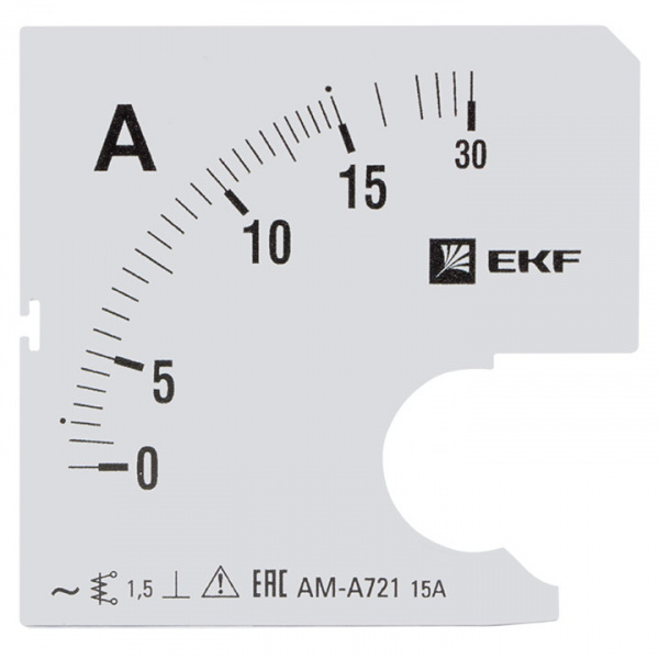 купить Шкала сменная для A721 15/5А-1.5 PROxima EKF s-a721-15