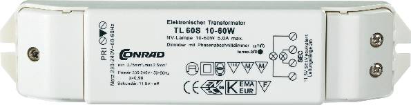 купить Halogen Transformator Basetech ET-60 12 V 10 - 60