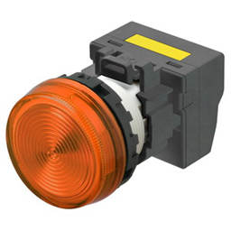 купить M22N-BN-TOA-OD-P Omron Indicator (Cylindrical 22-dia.), Cylindrical type (22/25 mm dia.), Plastic flat, Lighted, LED, Orange, 100 VAC, Push-In Plus Terminal Block, IP66