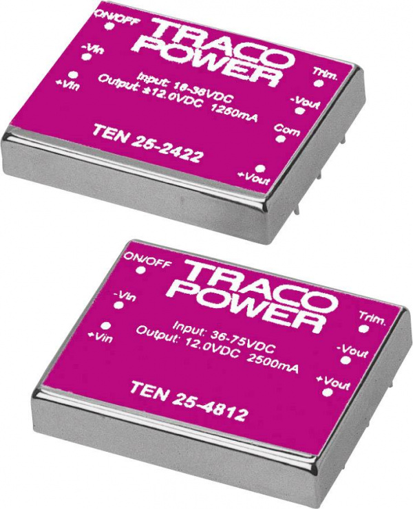 купить TracoPower TEN 25-2410 DC/DC-Wandler, Print 24 V/D