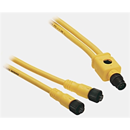 купить 879D-F4ACDM-0M3 Allen-Bradley V-Cable / PVC Cable / 22AWG / 2 Straight Female: 4-Pin, DC Micro (M12) to 1 Straight Male: 4-Pin, DC Micro (M12) / Unshielded / Yellow / 0.3m (0.984 ft)