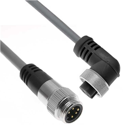 купить MINDD-5MFRP-1M Mencom PVC Cable - 22/24 AWG - 300 V - 4A / 5 Poles Male Straight to Female Right Angle Plug 1 m
