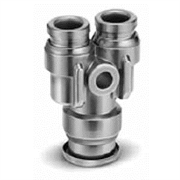 купить KQG2U08-10 SMC KQG2U-xx, Stainless Steel 316, One-touch Fitting, Different Diameter Union Y