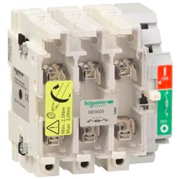 купить GS2JU3 Schneider Electric TeSys GS - выключатель-разъединитель-предохранитель 3P, 100A