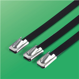 купить HT-10x1000SBLT Hont Stainless Steel Epoxy Coated Cable Tie-Ball Lock Type