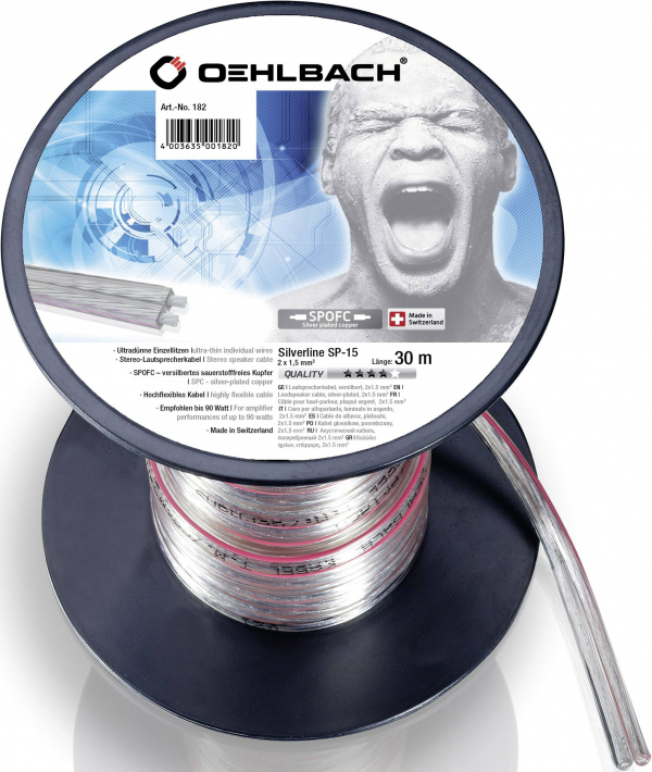 купить Oehlbach 182 Lautsprecherkabel  2 x 1.50 mmВІ Trans