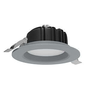 купить Светильник светодиодный Downlight 190х75 16Вт 3000К IP54 встраив. круглый RAL7045 сер. мат. VARTON V1-R0-H0083-10000-4401630