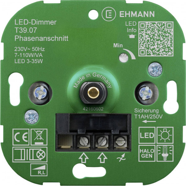 купить Ehmann 3900x0700 Unterputz Dimmer Geeignet fuer Leu