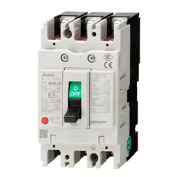 купить NF63-HV_3P_015A_F Mitsubishi Molded Case Circuit Breaker 3-Pole 15A Front connection type