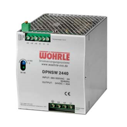 купить DPNSW 2440 Wohrle Three Phase Power Supply, Output 24VDC / 40A / Input 340-550VAC / for DIN-Rail