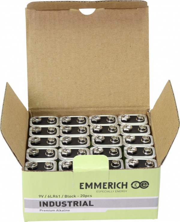 купить Emmerich Industrial 6LR61 9 V Block-Batterie Alkal