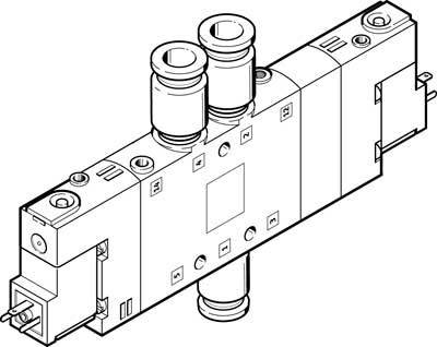 купить FESTO Magnetventil 170333 CPE18-M3H-5/3E-QS-10  QS