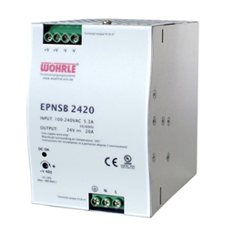 купить EPNSB 4810 Wohrle Single phase, primary switched power supply, output 48VDC / 10A / Input 90-264VAC / for DIN-Rail
