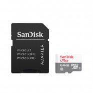 купить Карта памяти SanDisk microSDXC 64GB Class 10 +ад.(SDSQUNS-064G-GN3MA)