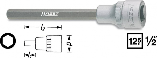 купить Hazet  986SLG-8 Innen-Sechskant Steckschluessel-Bit