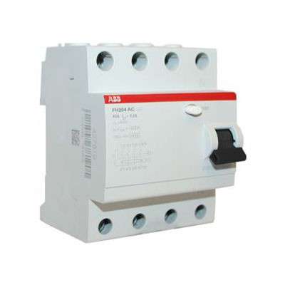 купить Выключатель дифференциального тока (УЗО) 4п 40А 30мА тип AC FH204 ABB 2CSF204004R1400