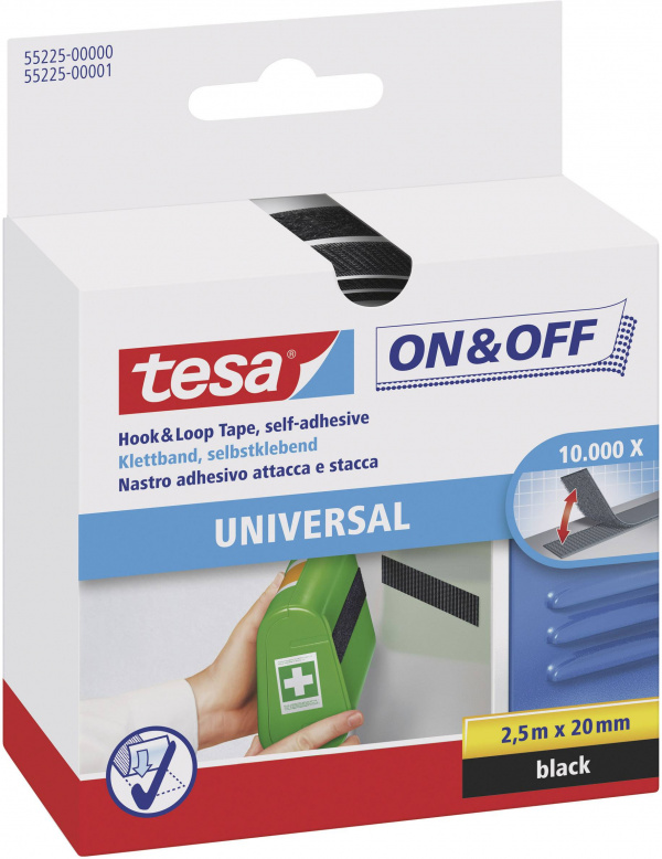 купить TESA On & Off 55225-00-01 Klettband zum Aufkleben
