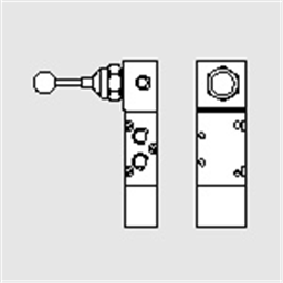 купить 7030000600 Metal Work 70 series valve manual couplings 1/2" 5/3 lever 90° stable open centres