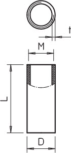 купить Муфта соединительная гальваническое цинк. M50х1.5 SVM50W G OBO 2046880