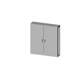купить SCE-MOD847718 Saginaw 2DR MOD Enclosure / ANSI-61 gray powder coating inside and out. Panels are powder coated white.