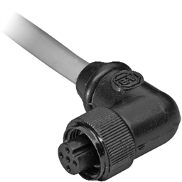 купить 1485K-P1F5-R5 Allen-Bradley Drop Cable For DeviceNet Flat Media System - KwikLink Heavy Duty / 4 Conductors / Micro Male: R. Angle to Mini Female: Straight / 1 m (3.28 ft)