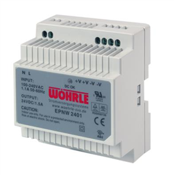 купить EPNW 24025 Wohrle Single Phase Power Supply, Output 24VDC / 2,5A / Input 88-264VAC (extended range Input) / for DIN-Rail