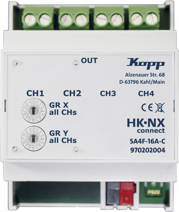 купить Kopp HK NXconnect 970202004 Schaltaktor 4-Kanal  H