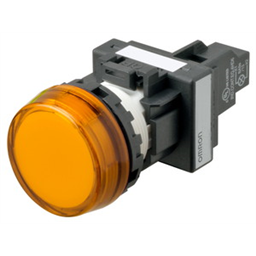 купить M22N-BC-TOA-OB Omron Indicator (Cylindrical 22-dia.), Cylindrical type (22/25 mm dia.), Resin flat sculpture type, Lighted, LED, Orange, 12 VAC/VDC, Screw terminal (M3.5), IP66