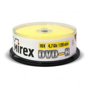 купить Носители информации Mirex DVD-R 4,7 Гб 16x cake box 25 (UL130003A1M)