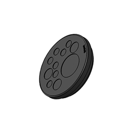 купить 50555 Icotek KEL-DP 50|11 A bk / Cable entry plate, round, pluggable, for wall thickness 1.5 - 2.5 mm, IP65
