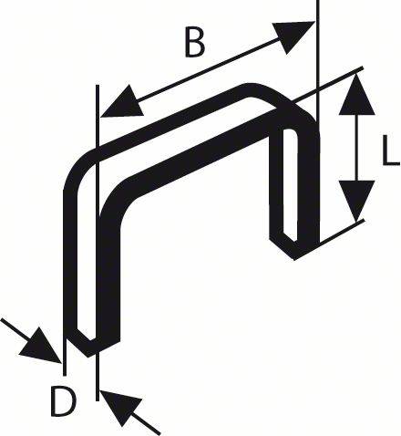 купить Flachdrahtklammer Typ 52, 12,3 x 1,25 x 10 mm 1000