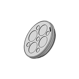купить 43568 Icotek KEL-DP 50|9 B gy / Cable entry plate, round, pluggable, for wall thickness 2.8 - 4 mm, IP65