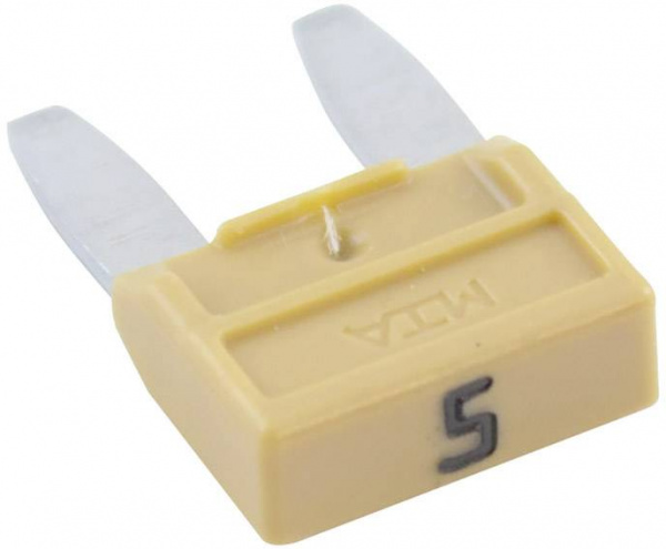 купить MTA 341124 330.025 Mini Flachsicherung 5 A Beige 1