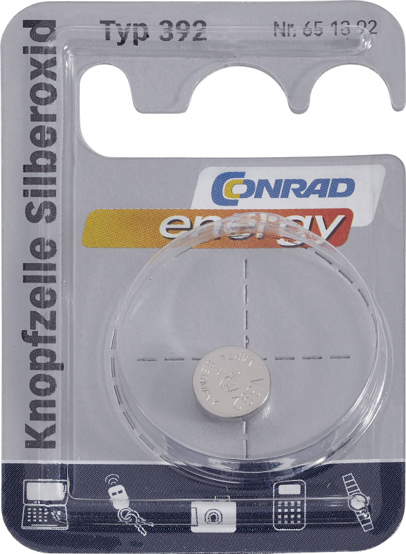 купить Conrad energy  Knopfzelle 392 Silberoxid 45 mAh 1.