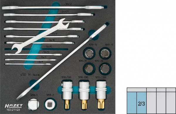 купить Hazet  163-211/20 Handwerker Werkzeugset  20teilig