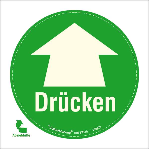 купить Tuerschild Druecken  Folie selbstklebend (d) 100 mm