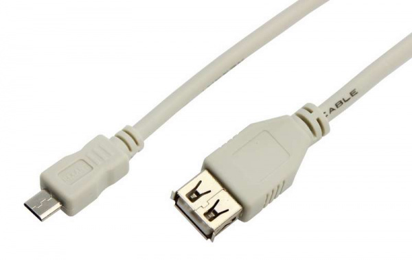 купить Шнур micro USB (male) - USB-A (female) 0.2м Rexant 18-1161