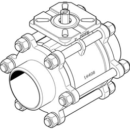 купить VZBA-3"-WW-63-T-22-F0710-V4V4T Festo Шаровой кран / 00991458