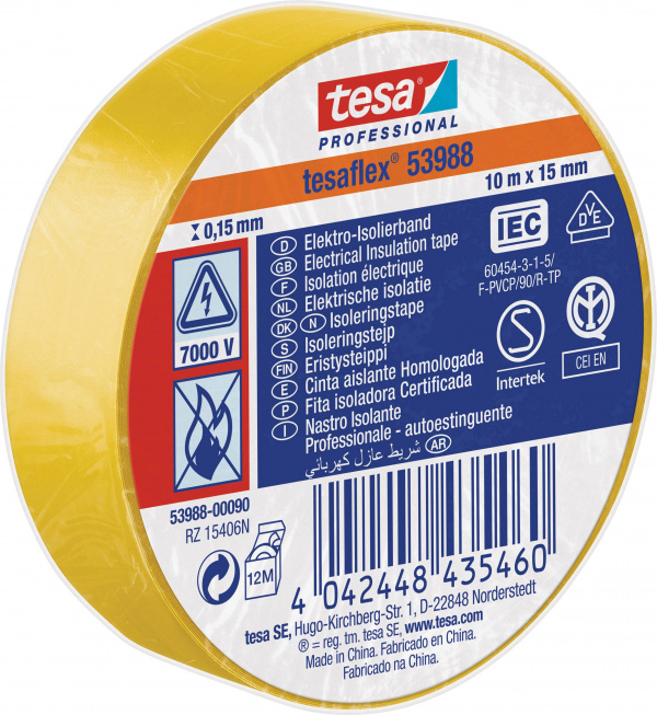 купить tesa  53988-00090-00 Isolierband tesaВ® 53988 Gelb