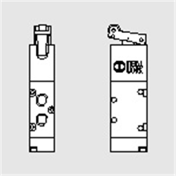 купить 7001000410 Metal Work 70 series valve mechanical couplings 1/8" 5/2 sensitive roller with spring mechanical