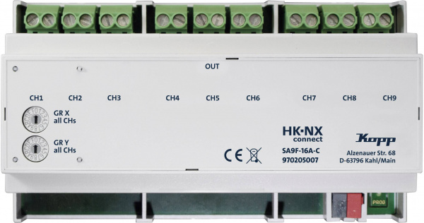 купить Kopp HK NXconnect 970205007 Schaltaktor 9-Kanal  H