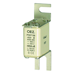 купить OEZ:06660 OEZ Плавкая вставка для защиты полупроводников / Un AC 690 V / DC 440 V, aR - характеристика для защиты полупроводников только против короткого замыкания, луженые контакты для винты M10, без Cd/Pb