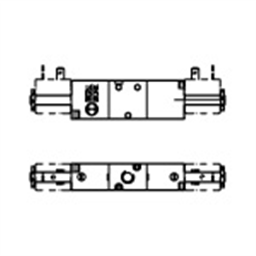 купить 7010020300 Metal Work 70 series valve electro-pneumatic couplings 1/8" 3/2 slave bistable